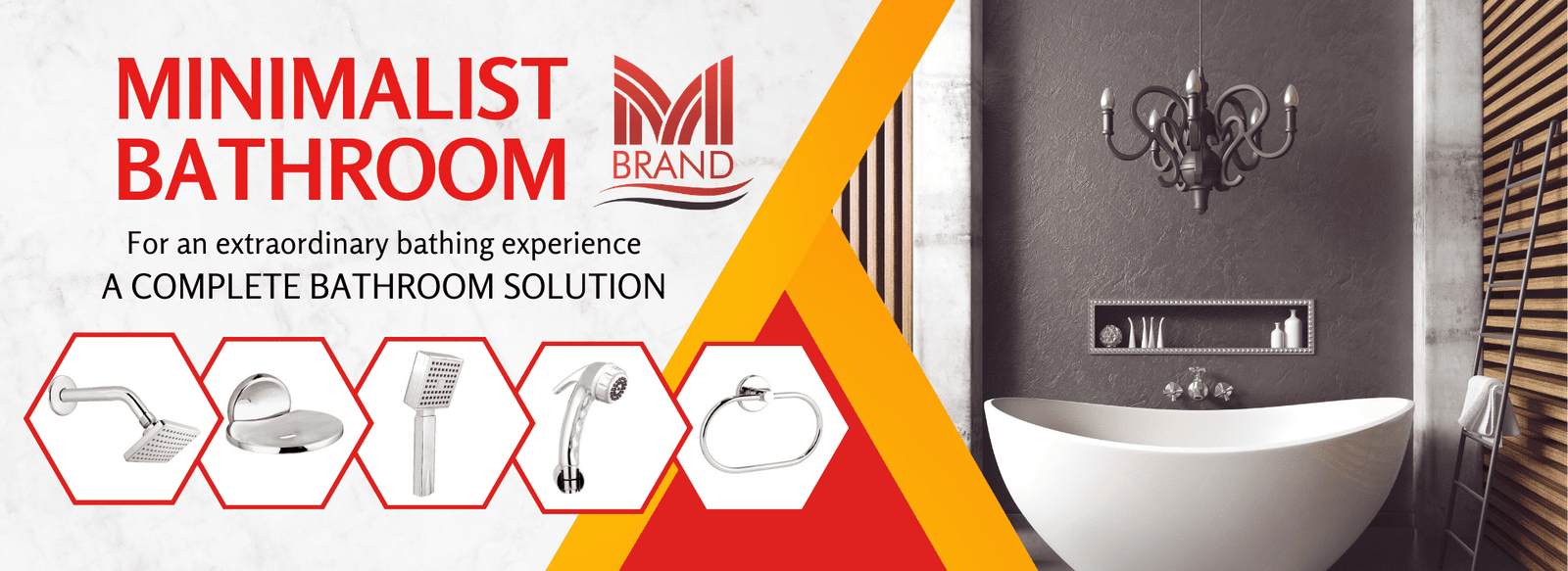 Minimalist bathroom banner Mbrand