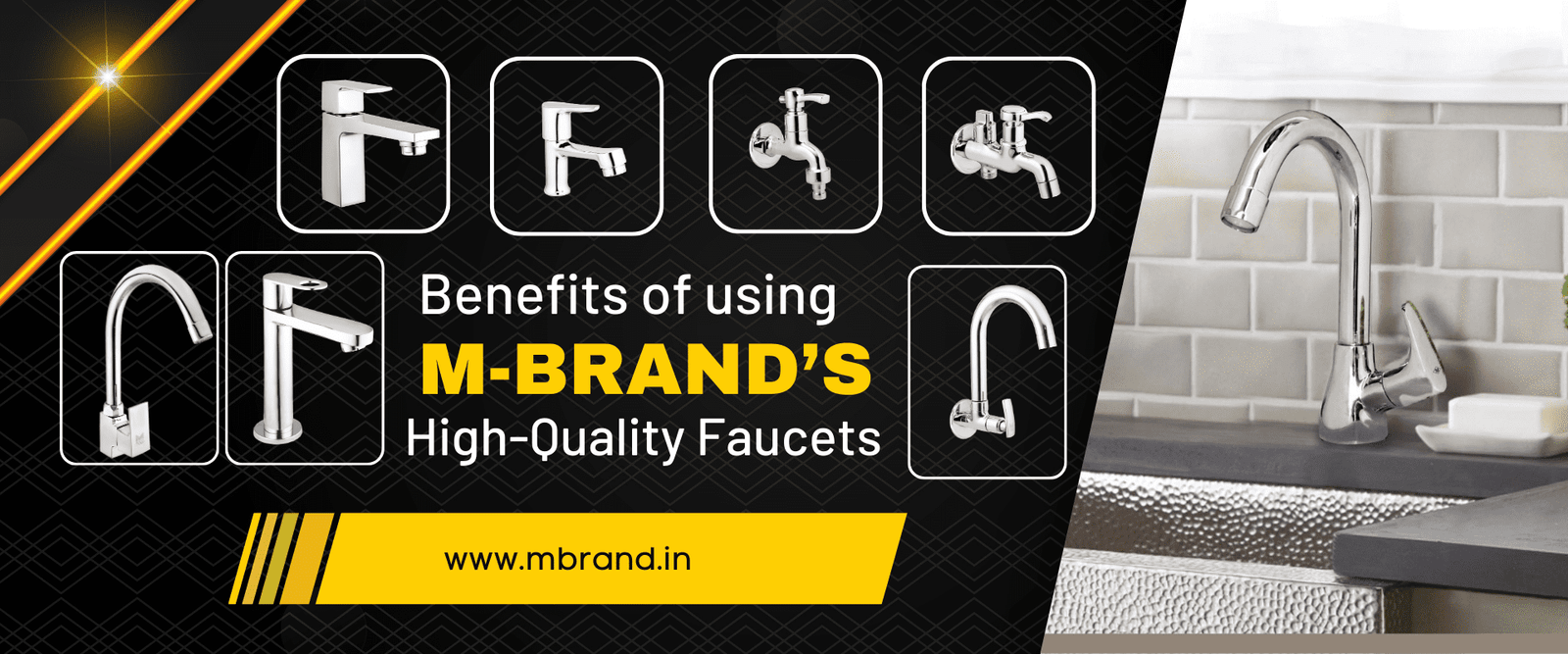faucets banner Mbrand collection